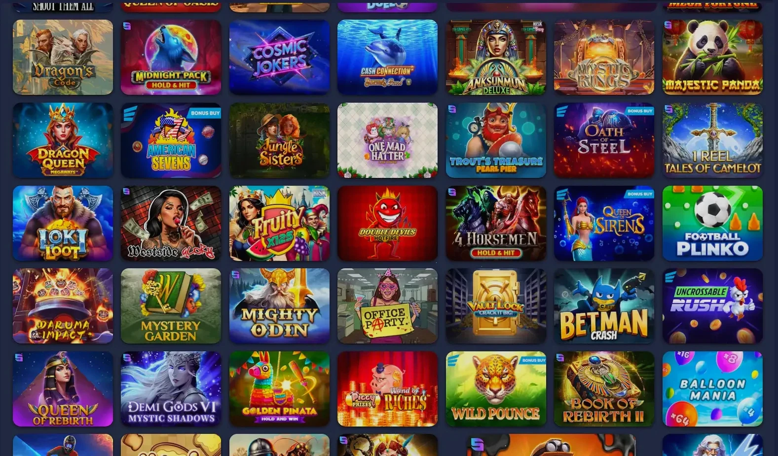 Aquawin Casino Spielangebot